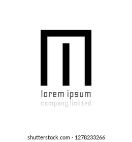 Sign of letter M vector file for Logo flat design.