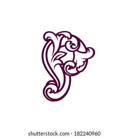 Sign the letter P Branding Identity Corporate vector logo design template Isolated on a white background