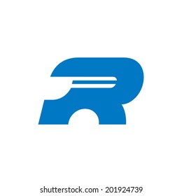 Sign the letter R Branding Identity Corporate vector logo design template Isolated on a white background