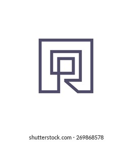 Sign of the letter R. Vector Illustration.
Branding Identity Corporate vector logo design template Isolated on a white background