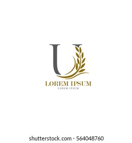Sign the letter U Branding Identity Corporate vector logo design template