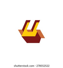 Sign of the letter U. Vector Illustration.
Branding Identity Corporate logo design template Isolated on a white background