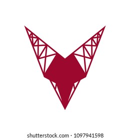 Sign of the letter V