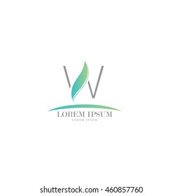 Sign the letter W Branding Identity Corporate vector logo design template