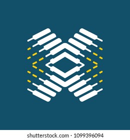 Sign of the letter X