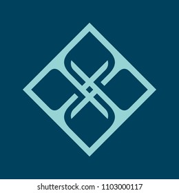 Sign of the letter X