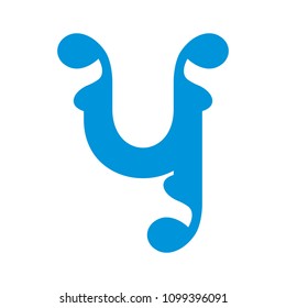 Sign of the letter Y