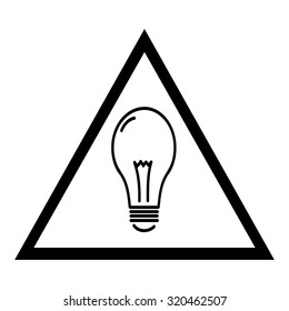 sign light bulb