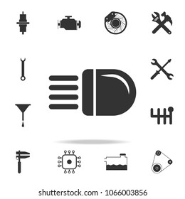 sign of light in the car icon. Detailed set of car repear icons. Premium quality graphic design icon. One of the collection icons for websites, web design, mobile app on white background