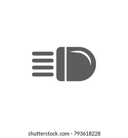 sign of light in the car icon. Elements of car repair icon. Premium quality graphic design. Signs, outline symbols collection icon for websites, web design, mobile app, graphic on white background