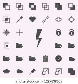 sign of lightning icon. web icons universal set for web and mobile