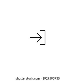 Zeichen in Linie Kunst-Vektorsymbol