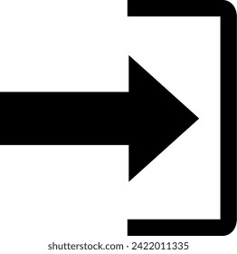 Sign in line icon. Replaceable vector design.