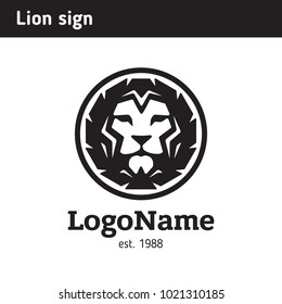 Sign of the lion's face, symbolizes confidence and strength