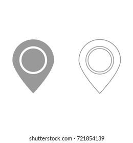 Sign location icon .