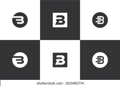 Sign for logo with letter B.