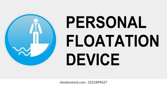 sign logo for personal floatation device