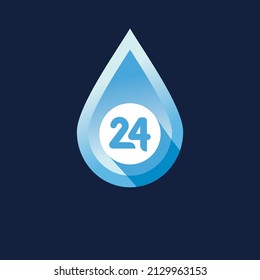 sign logo for self-service car wash 24 hours