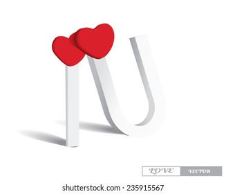 sign love.vector illustration