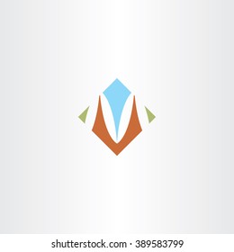 sign m vector letter m icon design vector card