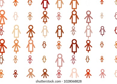 Sign of male or female background hand drawn, good for graphic design. Cartoon style vector.