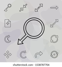 sign of a man icon. Universal set of web for website design and development, app development