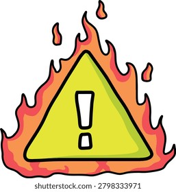 The sign or marker to danger place