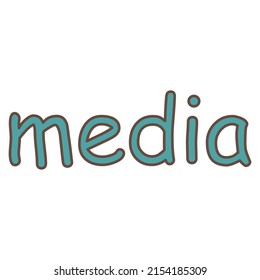 Signature media Zusammenfassung flache Vektorsymbole für Social Media Marketing Business und Technologien 