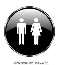 Sign Men Women Vector Button Stock Vector (Royalty Free) 206686219 ...