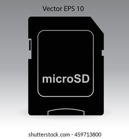 sign microSD vector icon