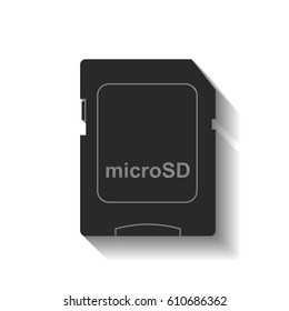 sign microSD vector icon