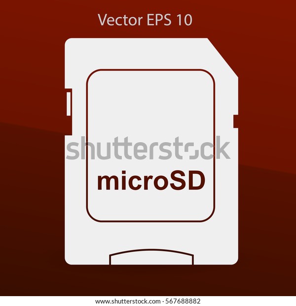 Sign Microsd Vector Icon Stock Vector (Royalty Free) 567688882 ...