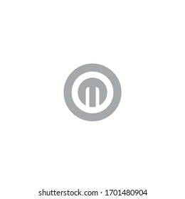 The sign mo letter vector logo