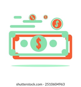 sign money vector - Illustration Icon 