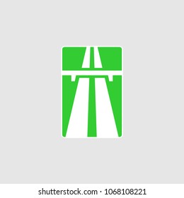 Sign motorway vector