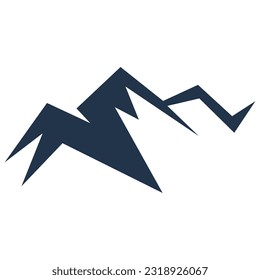 Sign of mountain icon Free Vector