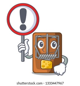 With sign mousetrap in the a character shape