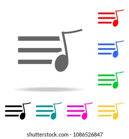 sign musical sheet icons. Elements of human web colored icons. Premium quality graphic design icon. Simple icon for websites, web design, mobile app, info graphics on white background