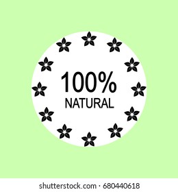 Sign of natural products.Vector illustration