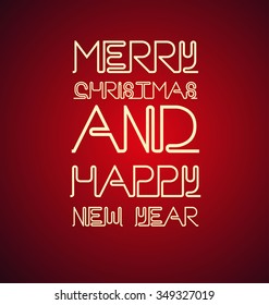 Sign with neon Christmas lyrics