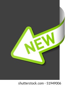 Sign New. Easy editable vector.