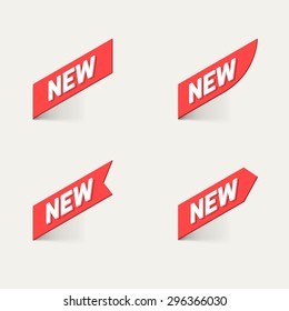 Sign New. Vector.