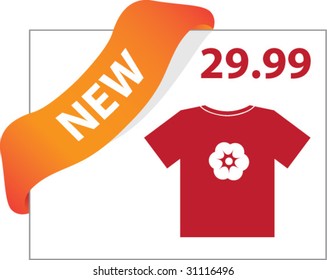 sign "new". vector