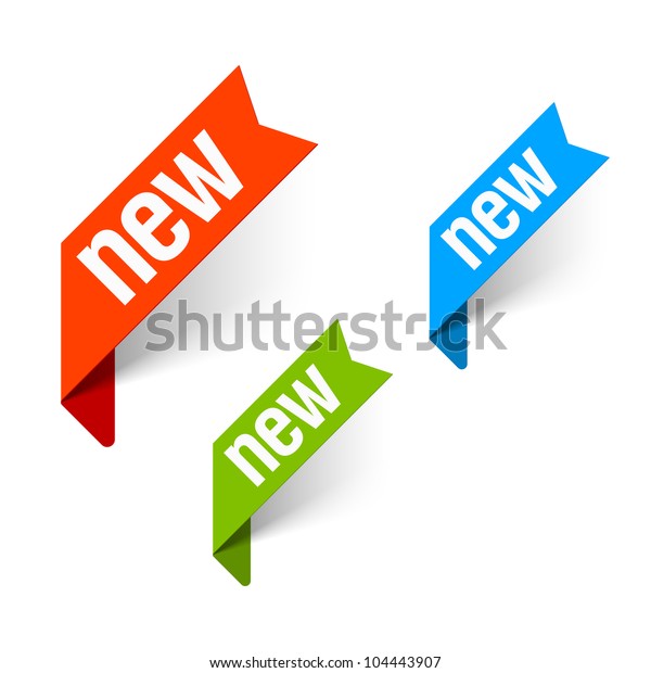 Sign New Vector Stock Vector (Royalty Free) 104443907