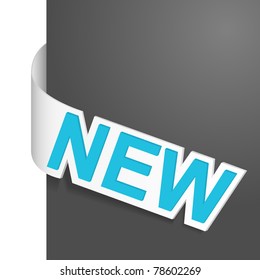 Sign - NEW. Vector illustration.