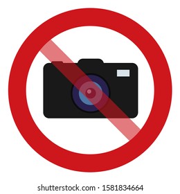 Sign for no cameras allowed