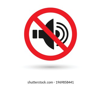 Sign no loudspeaker vector. EPS 10