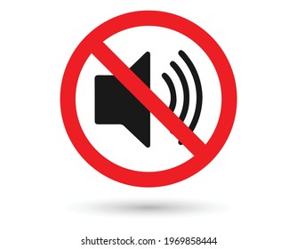 Sign no loudspeaker vector. EPS 10