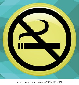 The sign no smoking