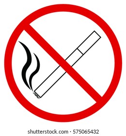 the sign of no smoking